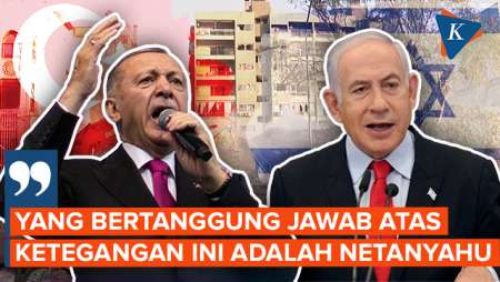 Erdogan Sebut Netanyahu Pantas Disalahkan atas Serangan Iran ke Israel