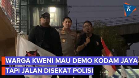 Warga Kwini Mau Demo Protes Masalah Lahan Ke Kodam Jaya, Tapi Jalan Ditutup