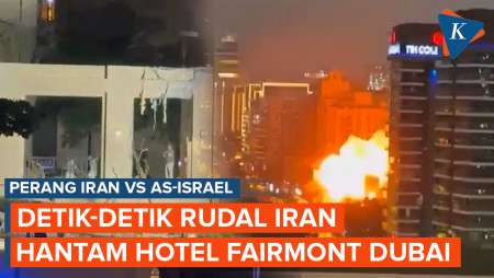 ​​Detik-detik Serangan Udara Iran Hantam Hotel Fairmont Dubai, Picu Kebakaran Besar!