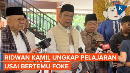 [FULL] Ridwan Kamil Ungkap Wejangan dari Foke Usai Bertemu di Setu Babakan