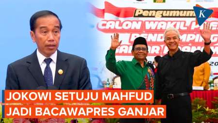 Jokowi Restui Mahfud Jadi Bacawapres Ganjar