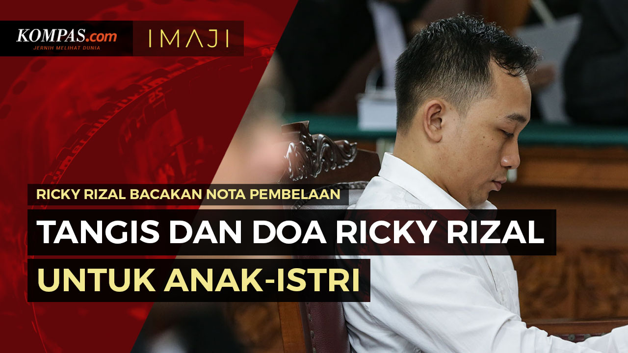 Tangis dan Doa Ricky Rizal untuk Anak-Istrinya saat Bacakan Pleidoi
