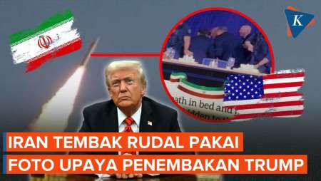 Iran Luncurkan Rudal, Bawa "Pesan" lewat Foto Penembakan Trump