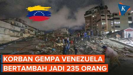Korban Tewas Gempa Venezuela Sudah 235 Orang! Evakuasi Berpacu Dengan Waktu
