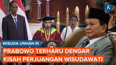 Momen Haru Wisuda Unhan RI, Prabowo Berkaca-kaca, Mahasiswa Menangis