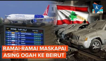 Konflik Israel-Lebanon Meruncing, Maskapai Asing Setop Terbang ke Beirut