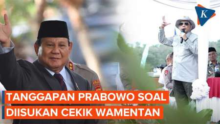 Diisukan Cekik Wamentan, Prabowo: Ketemu Aja Belum