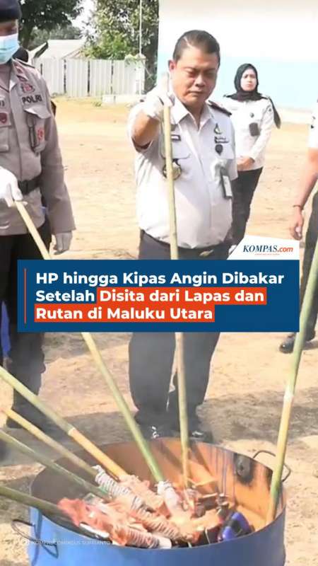HP hingga Kipas Angin Dibakar Setelah Disita dari Lapas dan Rutan di Maluku Utara