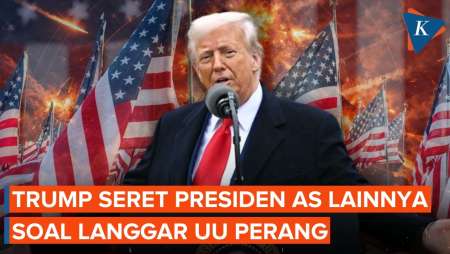 Trump Klaim Presiden AS Lainnya Langgar Hukum Kekuasaan Perang