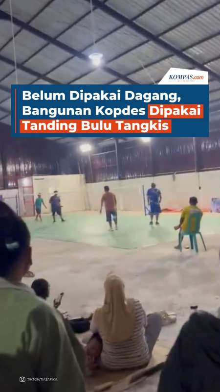 Belum Dipakai Dagang, Bangunan Kopdes Dipakai Tanding Bulutangkis