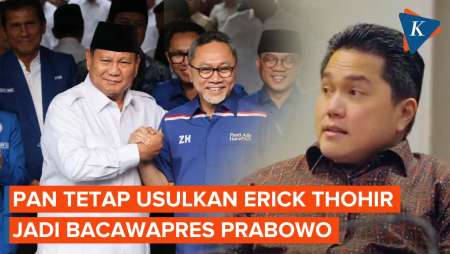 Ramai soal Gibran Dampingi Prabowo, Zulhas: Saya Usulkan Erick Thohir