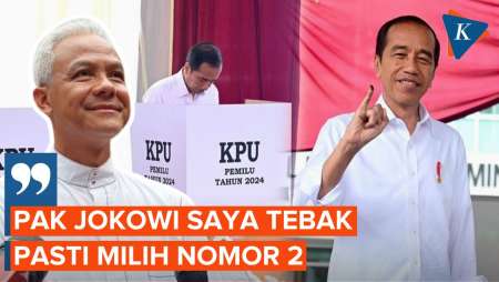 Ganjar Menebak Pilihan Presiden Jokowi dalam Pemilu 2024