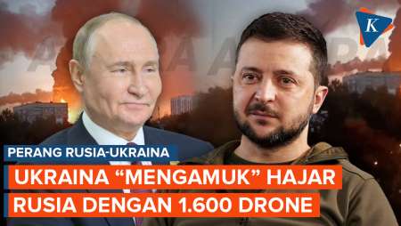 Ukraina Bombardir Rusia Dengan 1.600 Drone Saat Pemilu, Terbesar Sejak Perang Pecah