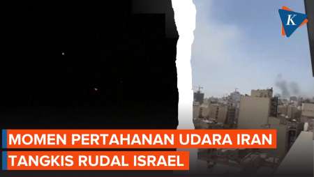 Momen Pertahanan Udara Iran Cegat Serangan Terbaru Israel
