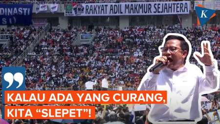 [FULL] Pidato Cak Imin di Kampanye Akbar: Kita Menolak Semua Bentuk Kecurangan