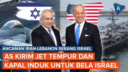 Israel di Ambang Perang dengan Iran-Hizbullah, AS Kirim 'Bala Bantuan' Jet Tempur hingga Kapal Induk