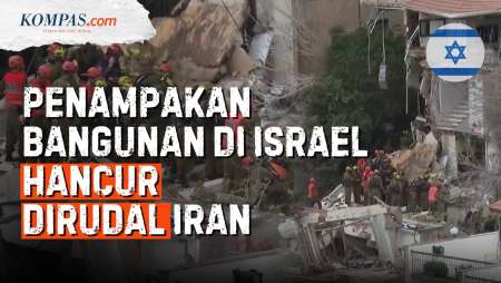 Penampakan Kerusakan Di Israel Tengah Imbas Serangan Rudal Iran