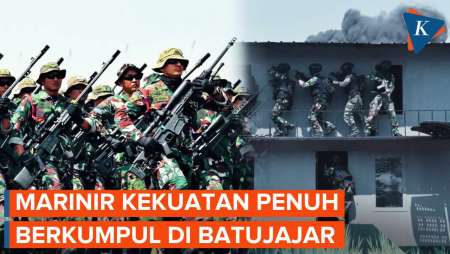 Marinir Kekuatan Penuh Berkumpul di Markas Kopassus, Ada Apa?