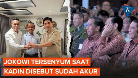 Ekspresi Jokowi Saat Zulhas Sebut Kadin Sudah Akur