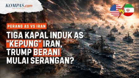 Trump "Gerakkan" 3 Kapal Induk Dan 10.000 Pasukan, Beranikah AS Gempur Iran?