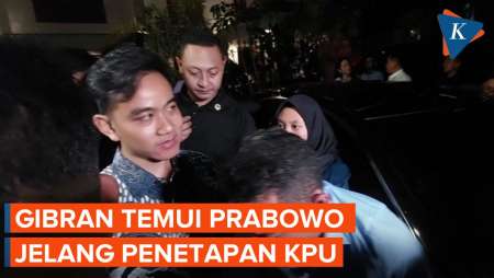 Momen Gibran Balik dari Kediaman Prabowo Jelang Penetapan KPU Besok
