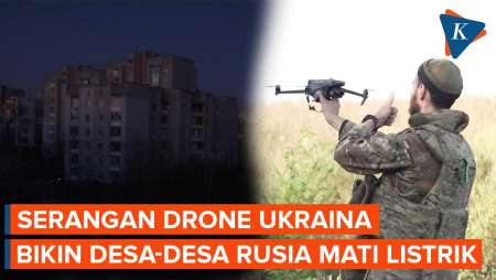 Desa-desa Rusia Mati Listrik Gara-gara Diserang Drone Ukraina