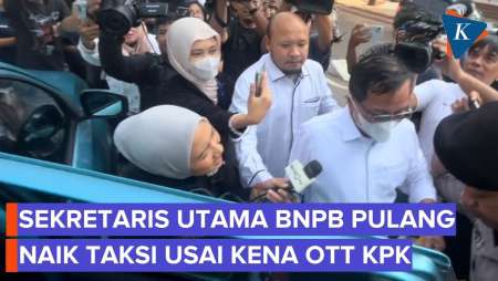 Sestama BNPB Pulang Naik Taksi Usai Terjaring OTT KPK, Lolos Dari Status Tersangka
