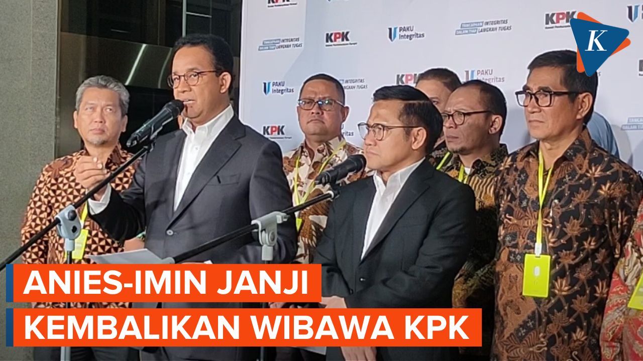 [FULL] Pernyataan Anies-Muhaimin Usai Hadiri Paku Integritas KPK