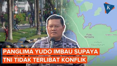 Panglima TNI Kirim Puspom Demi Cegah Keterlibatan Konflik Pulau Rempang
