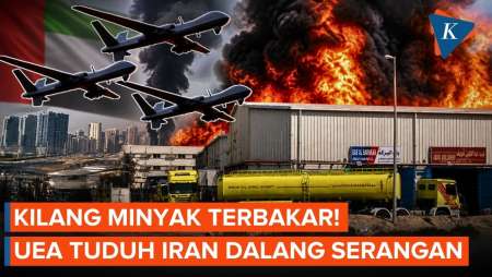 UEA Tuduh Drone Iran Picu Kebakaran Besar Di Kilang Fujairah