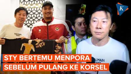 Shin Tae-yong Dapat Kain Batik dari Menpora Sebelum Tinggalkan Indonesia