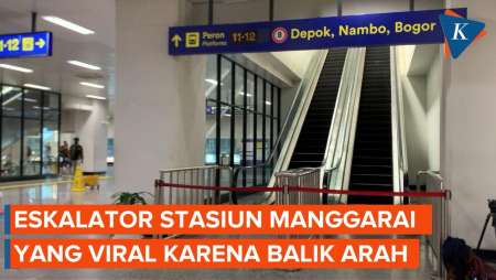 Eskalator Viral di Stasiun Manggarai Kini Mati Total