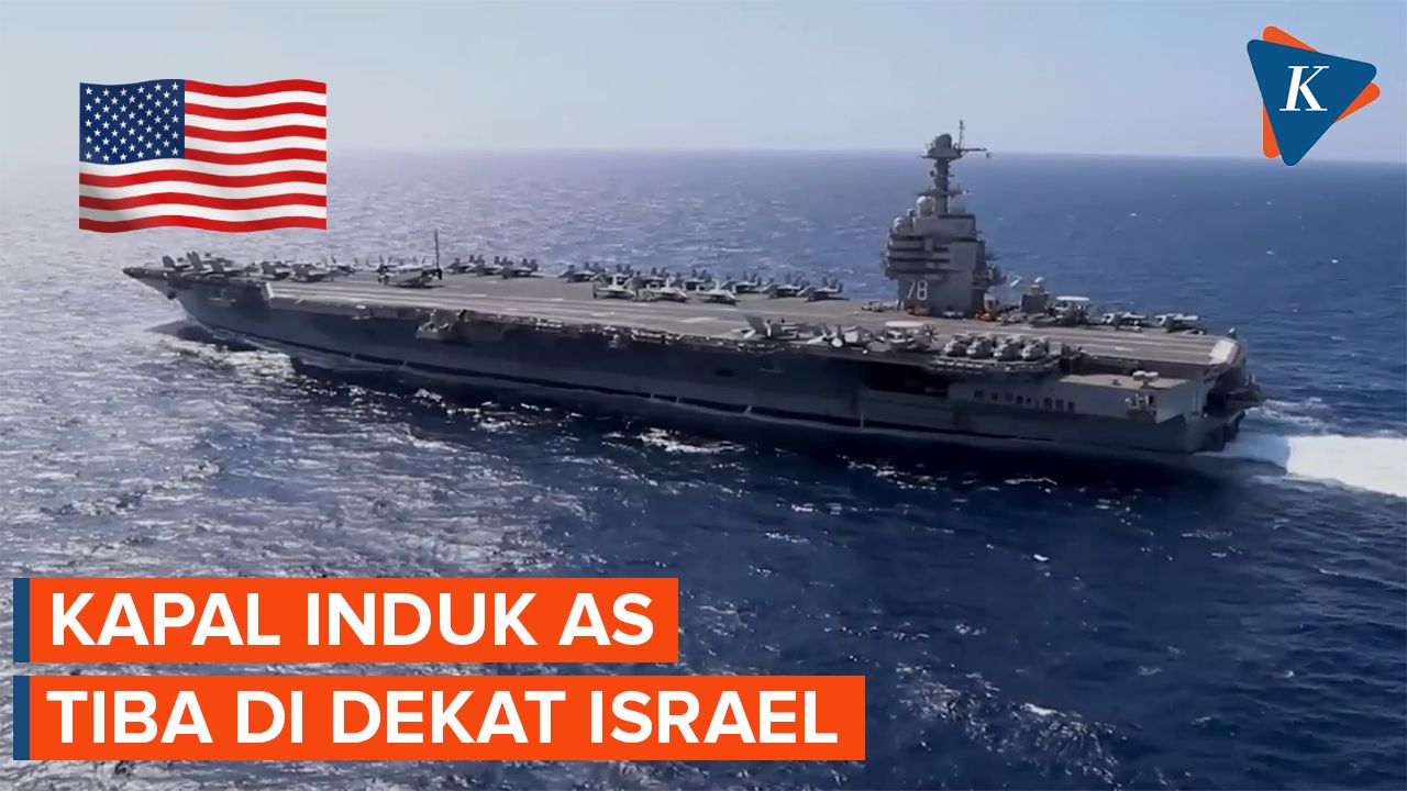 Penampakan Kapal Induk Tercanggih As Yang Sudah Tiba Di Dekat Israel