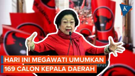 Megawati Umumkan 169 Calon Kepala Daerah Hari Ini, Abaikan UU Pilkada Buatan DPR