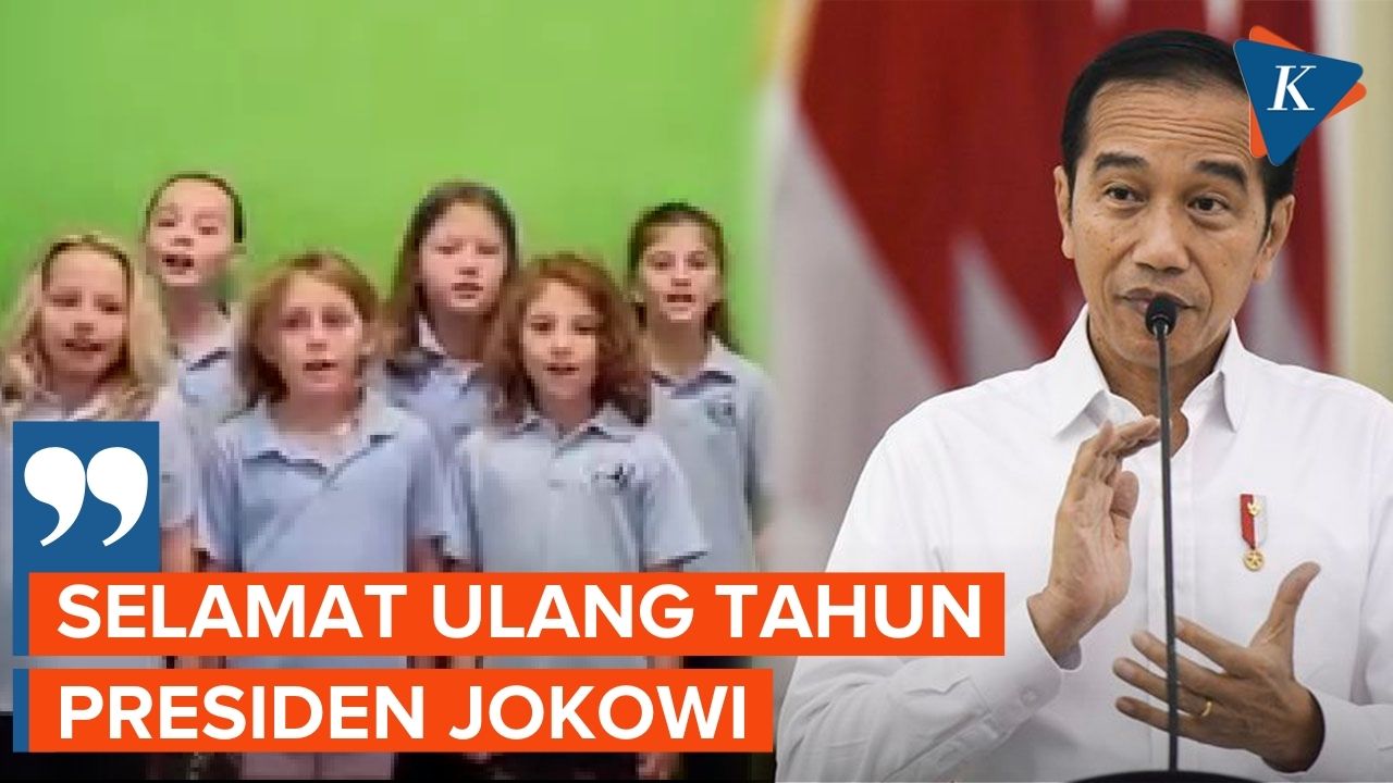 Siswa Australia Nyanyikan Lagu Ulang Tahun untuk Jokowi