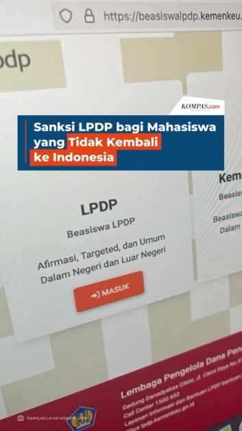 Sanksi LPDP bagi Mahasiswa yang Tidak Kembali ke Indonesia