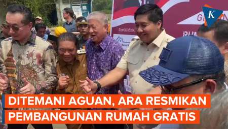 Ara Resmikan Pembangunan Rumah Gratis di Tangerang, Ditemani Aguan