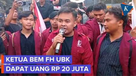 Terima Uang Rp 20 Juta, Ketua BEM FH UBK Ngaku Dikasih Oknum Polisi