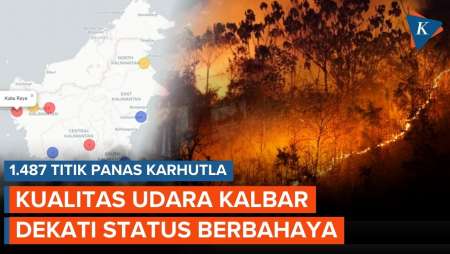 1.487 Titik Panas Terdeteksi Di Kalimantan, Kualitas Udara Kubu Raya Masuk Kategori Sangat Tidak Seh