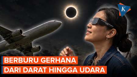 Euforia Gerhana Matahari Total, Kacamata Hingga Penerbangan Khusus Jadi Buruan