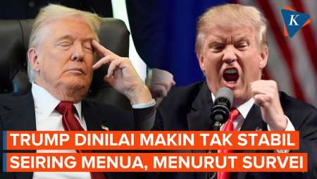 Mayoritas Warga AS Nilai Trump Makin Tak Stabil Seiring Bertambahnya Usia