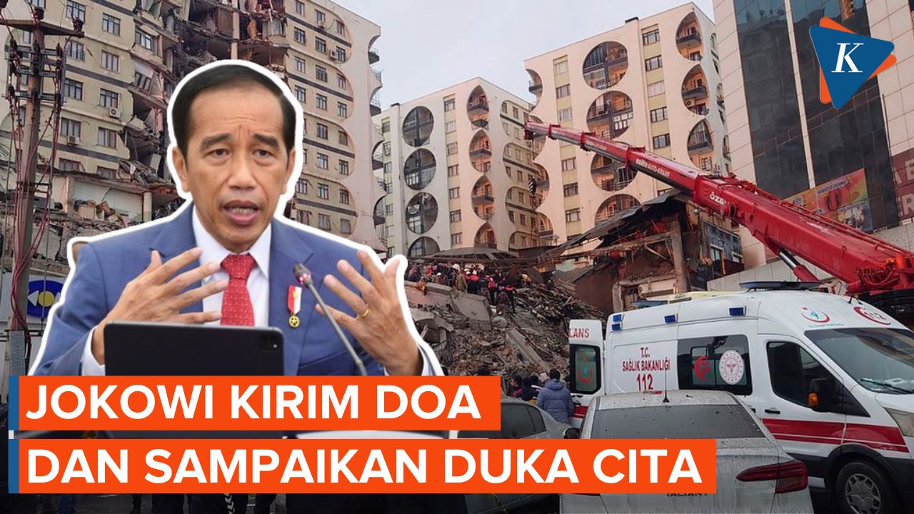 Jokowi: Doa Kami untuk Keluarga dan Korban Gempa Turkiye dan Suriah