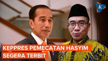Jokowi Segera Terbitkan Keppres Pemberhentian Ketua KPU Hasyim Asy'ari