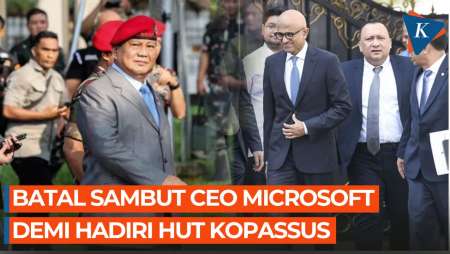 Prabowo Batal Dampingi Jokowi Temui CEO Microsoft, Pilih Hadiri HUT Kopassus