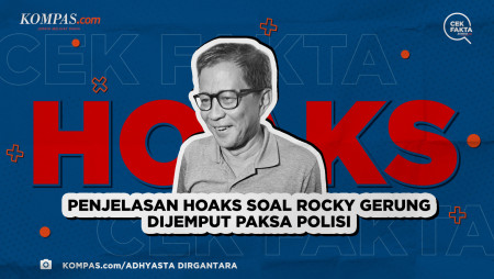 Penjelasan Hoaks soal Rocky Gerung Dijemput Paksa Polisi