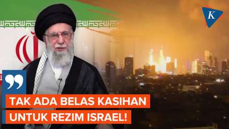 Ogah Menyerah, Ali Khamenei: Tak Ada Belas Kasihan untuk Israel