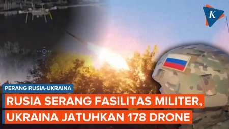 Saling Balas! Rusia Serang Target Militer, Ukraina Jatuhkan 178 Drone