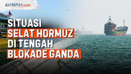 Penampakan Kapal-kapal Di Tengah Blokade Selat Hormuz