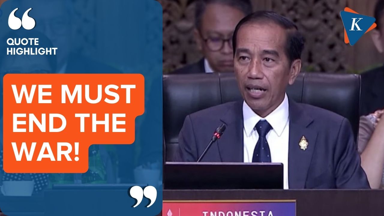 Jokowi Singgung Perang yang Tak Kunjung Usai Saat Buka KTT G20