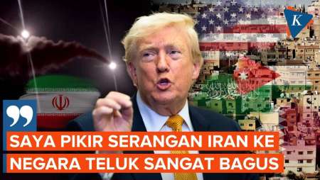 Trump “Bersyukur” Iran Serang Negara Teluk: Hal Yang Sangat Bagus